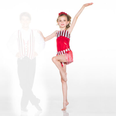 Peppermint Twist - Bikertard /Fringe Skirt